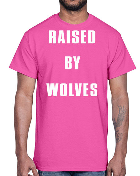 raised by wolves- wolf- Cotton Tee