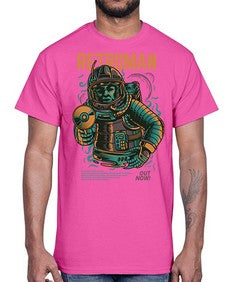 retroman 1017#- art pop art- Cotton Tee