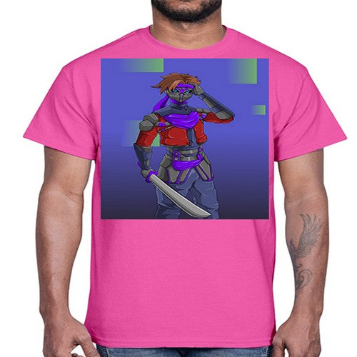 robber bring knife156#- anime- Cotton Tee
