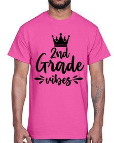 second Grade vibes 838#- second grade- Cotton Tee