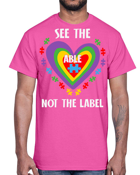 see the able not the 115#- autism- Cotton Tee