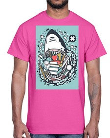 shark school 871#- general school- Cotton Tee