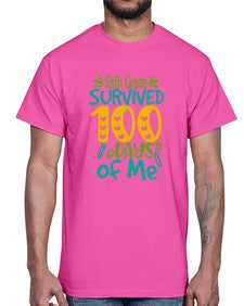 sisth grade survived one hundred days of me 872#- one hundred days- Cotton Tee