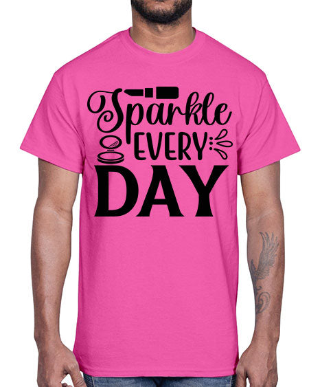 sparkle every day 18#-makeup Cotton Tee