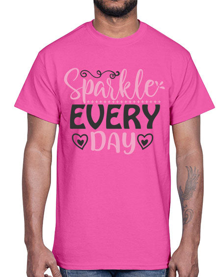 sparkle every day Style 1#-makeup Cotton Tee