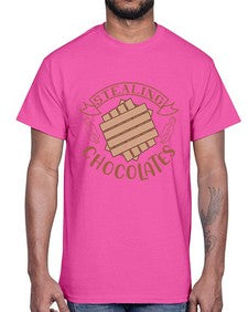 stealing chocolates 407#- chocolate- Cotton Tee