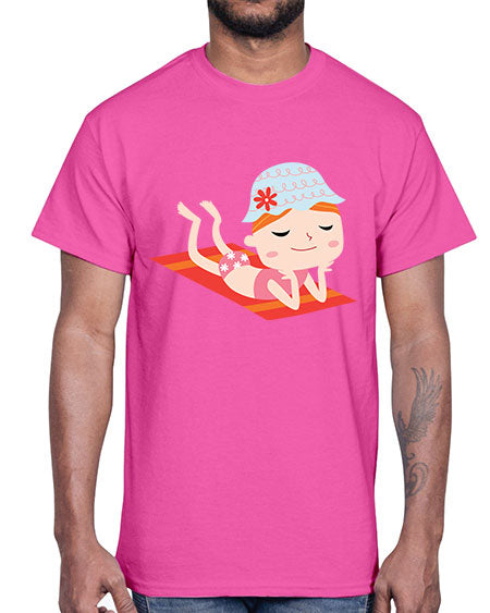 summer characters 59#- summer- Cotton Tee