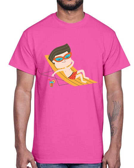 summer characters 62#- summer- Cotton Tee