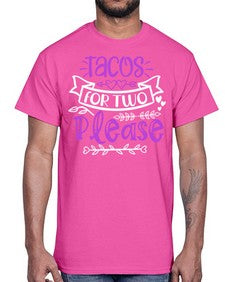 tacos for two please 1606#- tacos- Cotton Tee