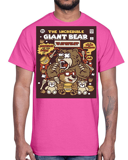 the incredible bear 271#- bears - animals- Cotton Tee