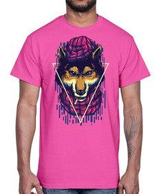 the wolves 1157#- art pop art- Cotton Tee