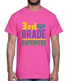 third Grade Superhero 976#- third grade- Cotton Tee