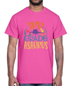 third grade asaurus 948#- third grade- Cotton Tee