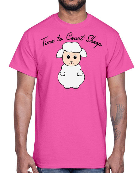 time to count sheep- sheep- Cotton Tee