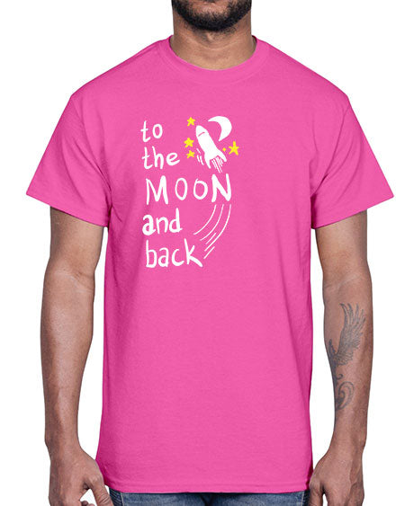 to the moon and back 9#- moon- Cotton Tee