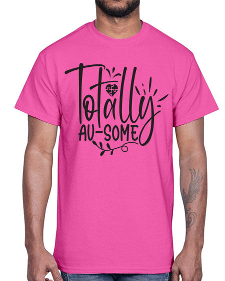 totally ausome Style 2#- autism- Cotton Tee