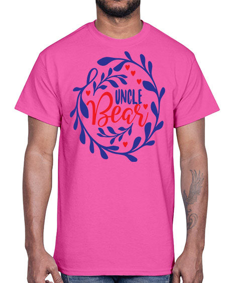 uncle bear 281#- bears - animals- Cotton Tee