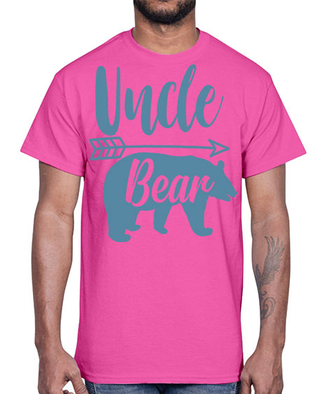 uncle bear 285#- bears - animals- Cotton Tee