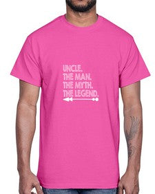 uncle the man the myth 657#- uncle- Cotton Tee