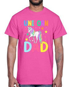 unicorn dad 454#- unicorn- Cotton Tee