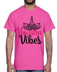 unicorn vibes 512#- unicorn- Cotton Tee