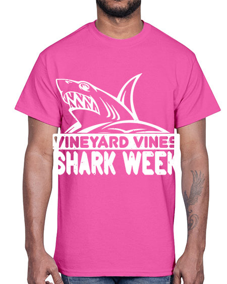 vineyard vines Shark Week Style 8#- shark-fish- Cotton Tee