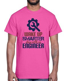 wake up smarter sleep with an engineer Style 459#- engineer- Cotton Tee
