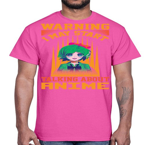 warning i may start talking about anime286#- anime- Cotton Tee