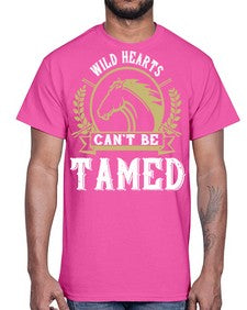 wild hearts can’t be tamed Style 11#- horse- Cotton Tee