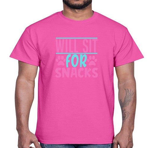 will sit for snacks Style 57#- dogs- Cotton Tee