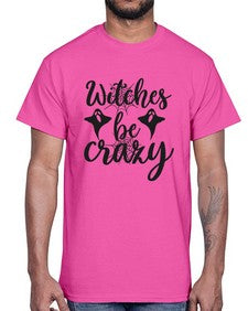 witches be crazy 9#- witch- Cotton Tee