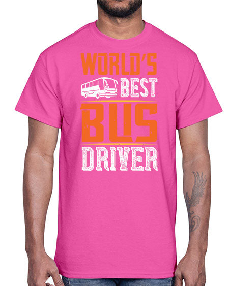 worlds best bus driver Style 1668#- Bus Driver- Cotton Tee