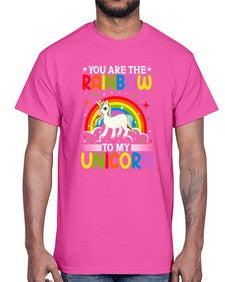you are the rainbow to my unicorn 562#- unicorn- Cotton Tee
