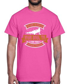 you have to stretch your soul to find your potential strength  654#- yoga- Cotton Tee