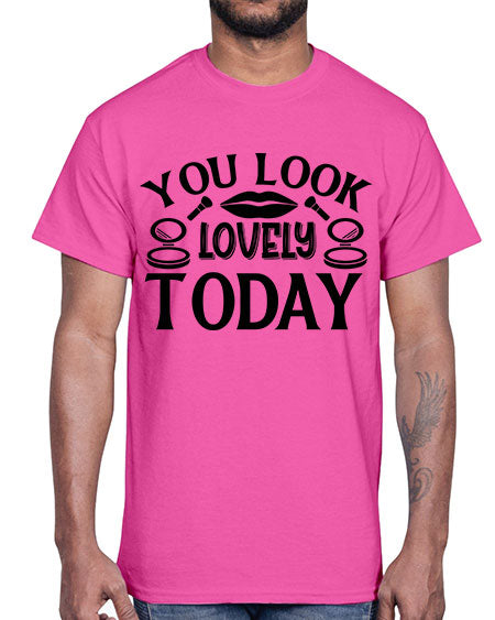 you look lovely today 20#-makeup Cotton Tee