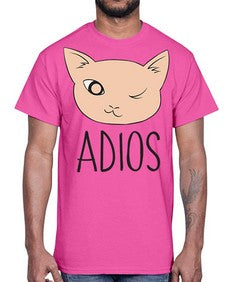 Adios- cats- Cotton Tee