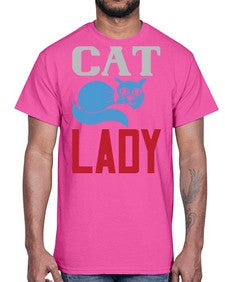 cat lady Style 31#- cats- Cotton Tee