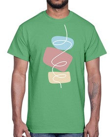 Abstract Shape 208#- art pop art- Cotton Tee
