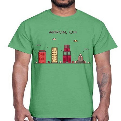 AkronOH 285#- cities- Cotton Tee