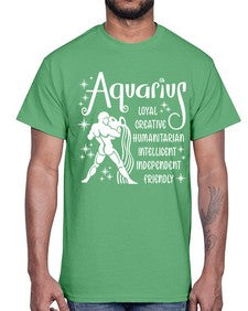 Aquarius 68#- aquarius- Cotton Tee