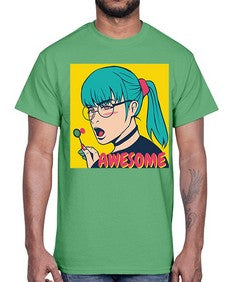 Awesome 244#- art pop art- Cotton Tee
