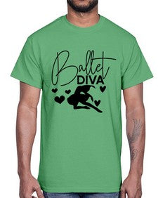 Ballet diva 68#- ballet- Cotton Tee