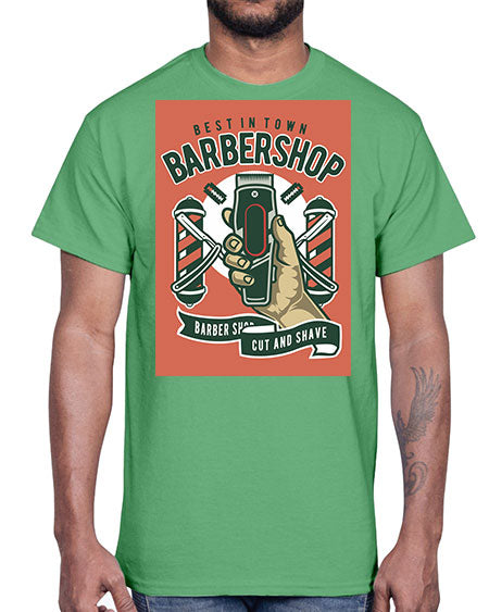 Barbershop590#- barber- Cotton Tee