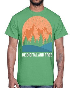 Be Digital and Free 27#- internet- Cotton Tee