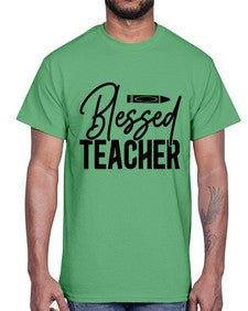 Blessed teacher 632#- teacher- Cotton Tee
