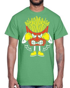 Boxing fries 24#- cartoon food- Cotton Tee