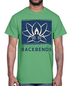 Breathe into Your Backbends 182#- yoga- Cotton Tee