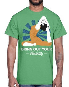 Bring Out Your Flexibility 185#- yoga- Cotton Tee