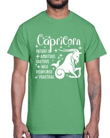 Capricorn 186#- capricorn- Cotton Tee
