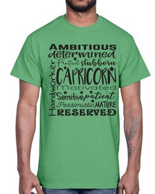 Capricorn 566#- capricorn- Cotton Tee